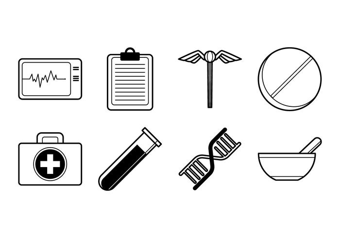 Medical Stuff Icon Vector