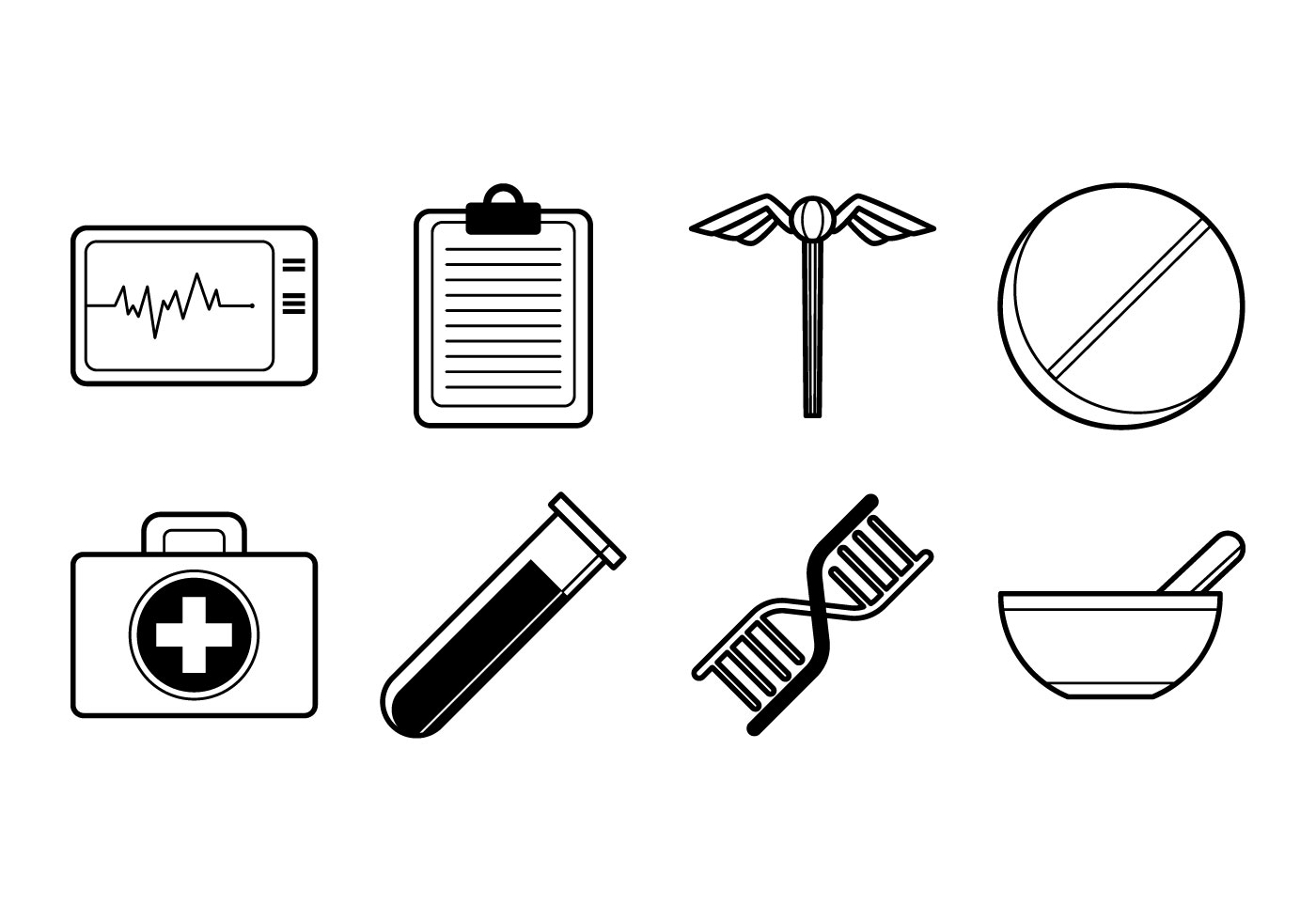 Download Free Medical Stuff Icon Vector - Download Free Vector Art, Stock Graphics & Images