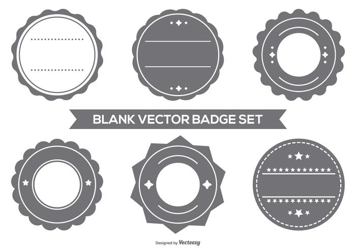 Blank Vector Badge Set Blank Vector Badge Set