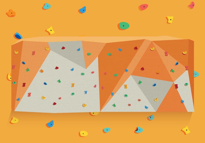 Vector de pared de escalada