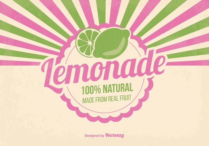 Natural Lemonade Illustration vector