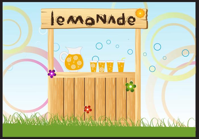 Vector Illustration of Lemonade Stand