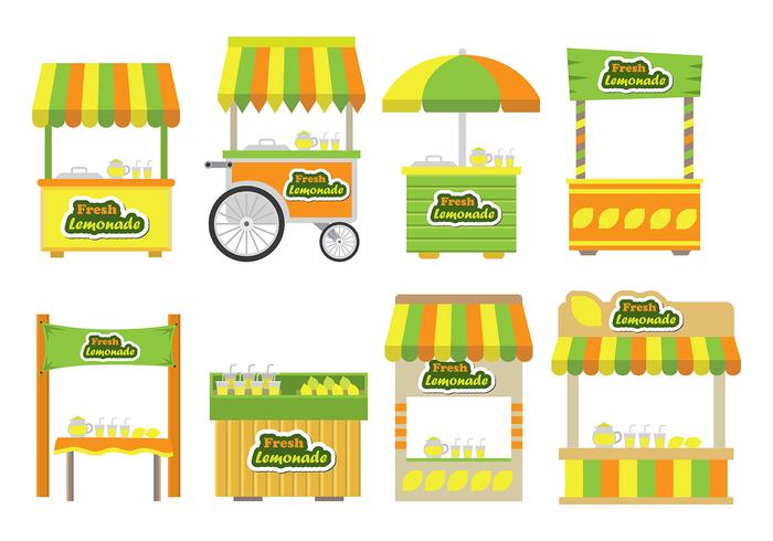 Lemonade stand icons Lemonade stand icons