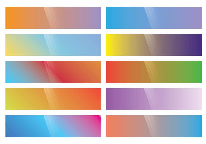 Webkit Linear Gradient Top set vector