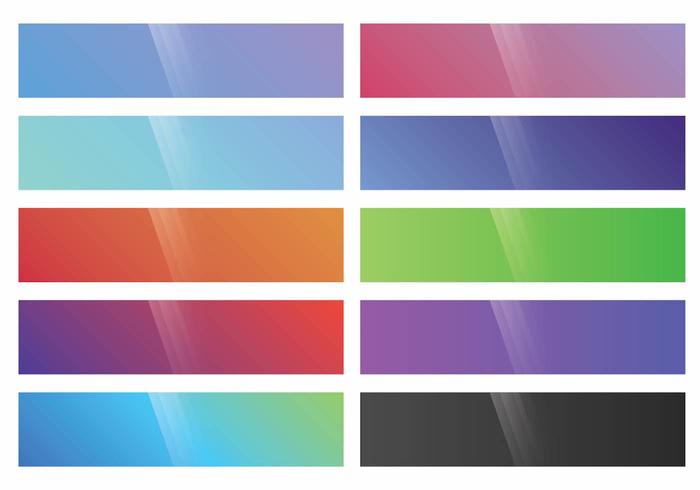 Webkit Linear Gradient Top set vector