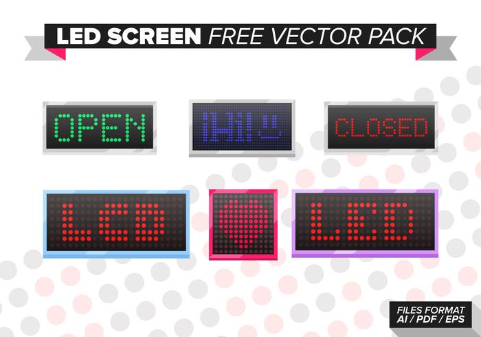 Led Screen Free Vector Pack Led Screen Free Vector Pack