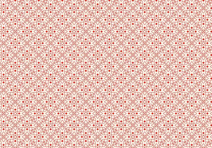 Red Outlined Pattern vector