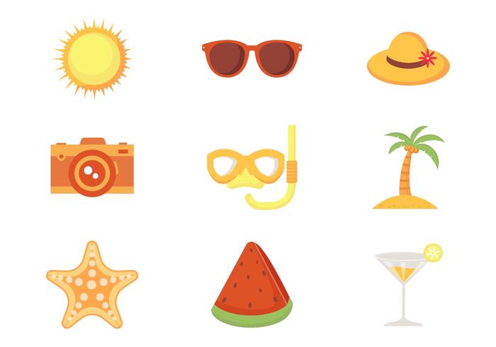 Free Beach Theme Vector