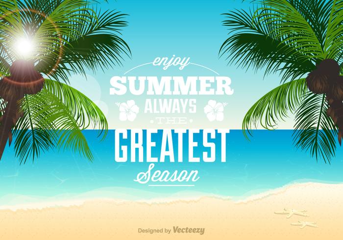 Beach Theme Vector Illustration