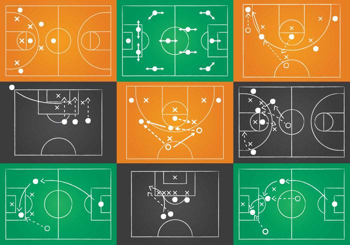 Sport Playbook Vector Set