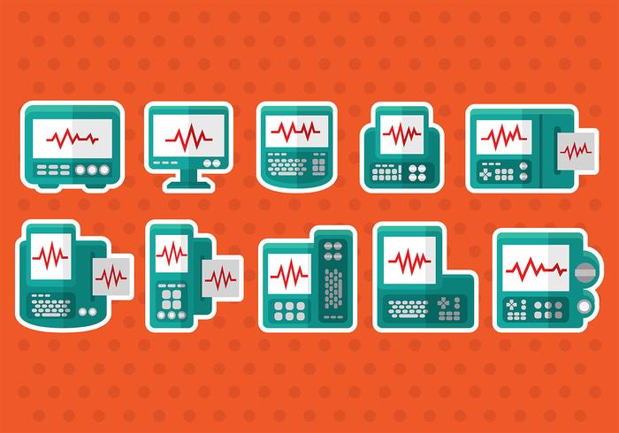 Heart Monitor Vector Icons