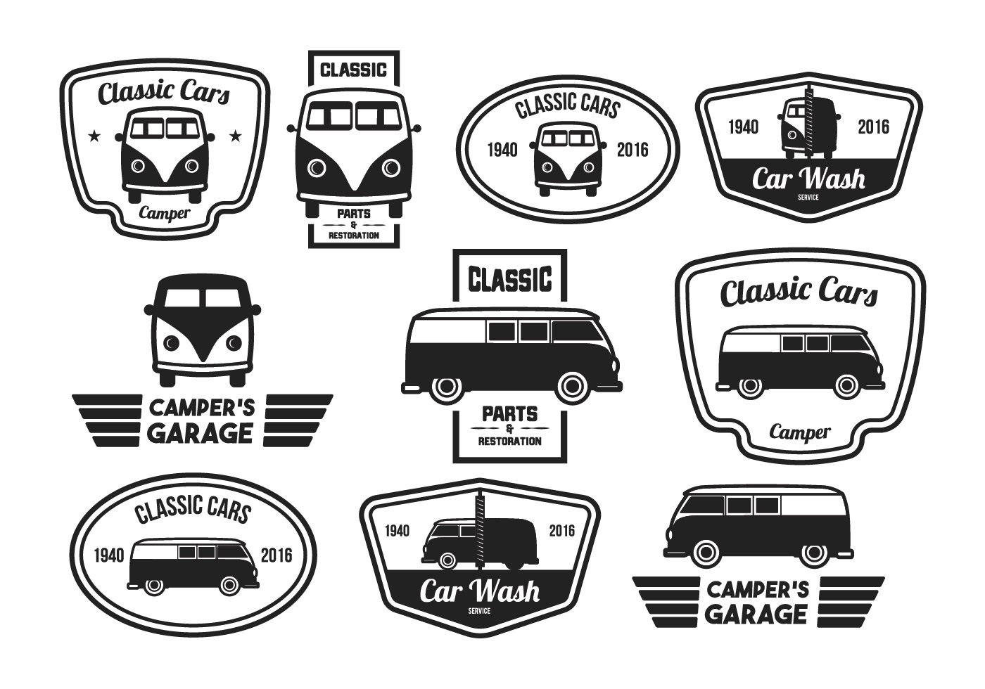 Download Vintage Label Classic Car - Download Free Vector Art ...