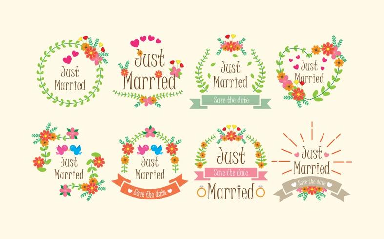 Casamento Boho Frame Vectors