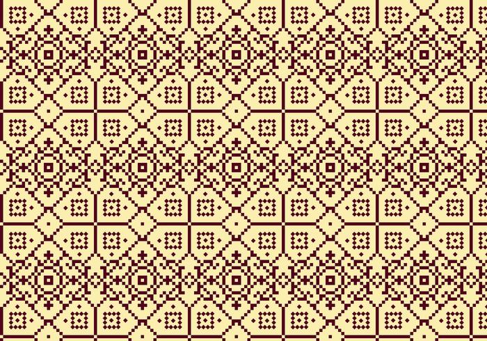 Outline Stitching Pattern vector