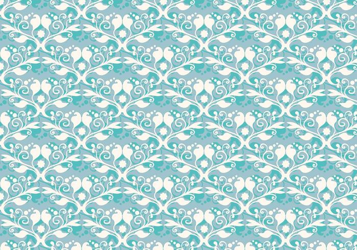 Free Vector Soft Blue Western Flourish Pattern