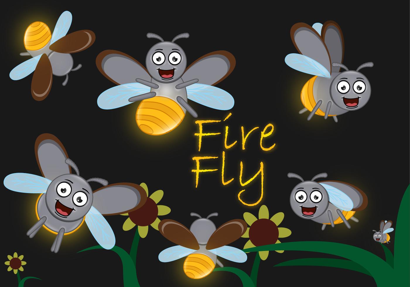 Cute Cartoon Firefly 115067 Vector Art at Vecteezy