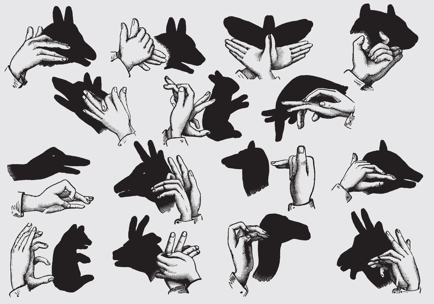 Hand Shadow Vector Art, Icons, and Graphics for Free Download