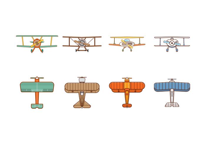 Free Biplane Vector