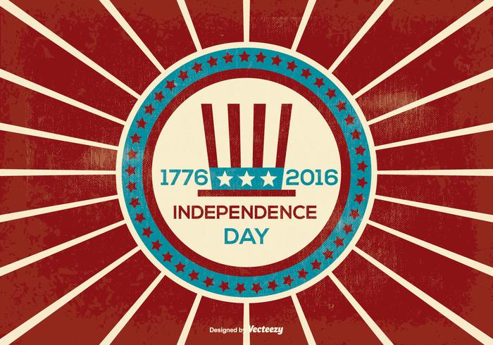 Retro Independence Day Illustration Retro Independence Day Illustration