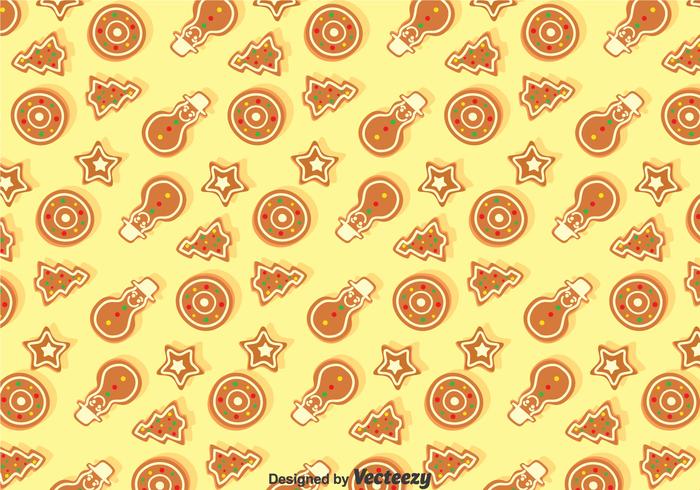 Christmas Ginger Bread Seamless Pattern vector