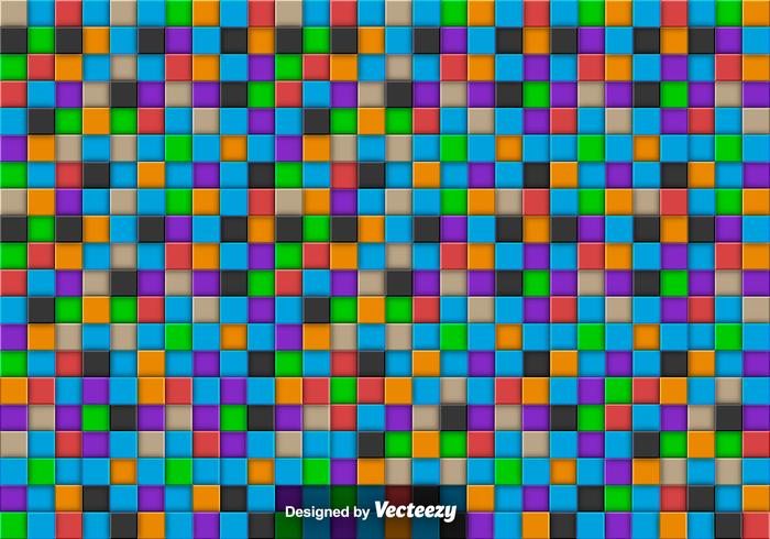 Vector Abstract Background With Colorful Tiles Vector Abstract Background With Colorful Tiles