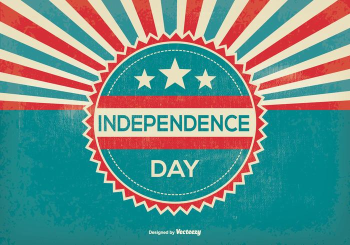 Retro Independence Day Illustration vector