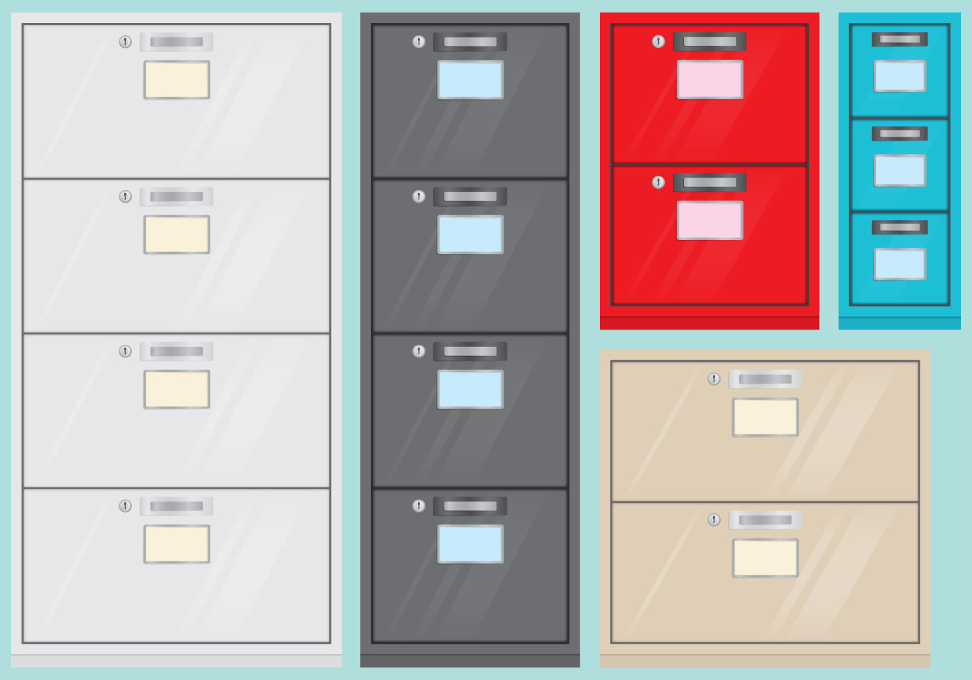 File Cabinets 115146 Vector Art at Vecteezy