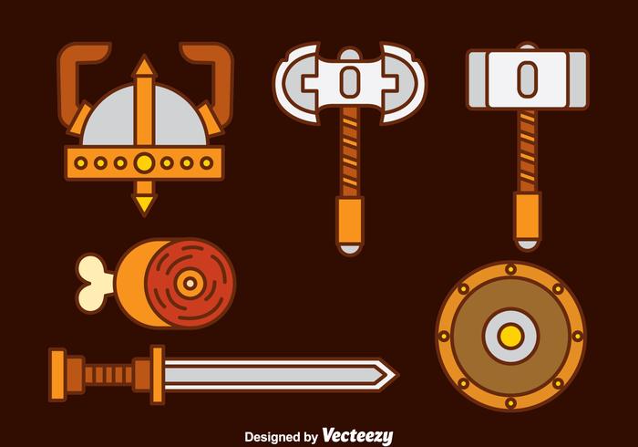 Barbarian Icons vector