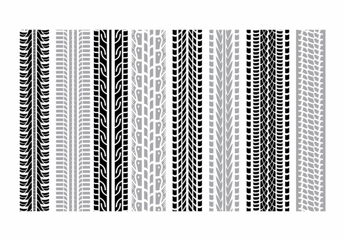 Tire Marks Set 115242 Vector Art at Vecteezy