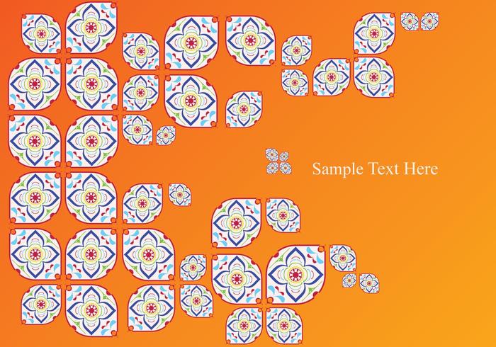 Portuguese Tile Abstract vector