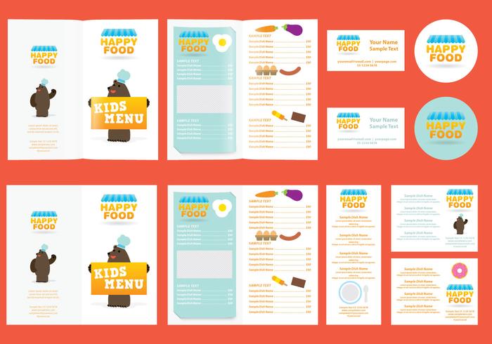 Kids Menu vector