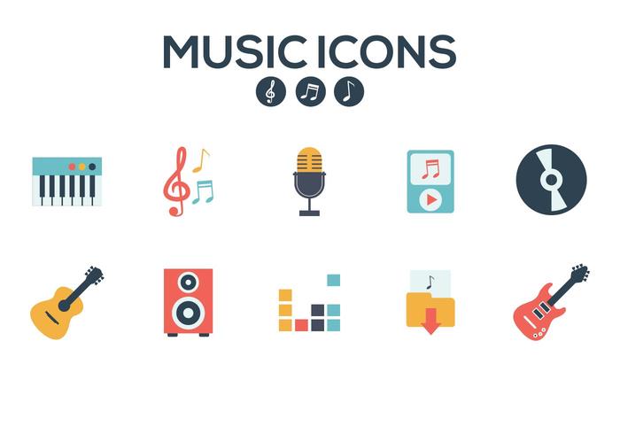 Iconos De Música Libre Vector