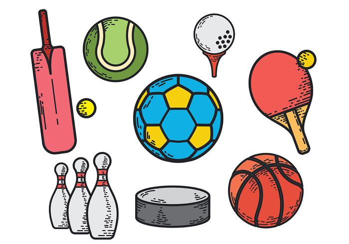 Bolas de deportes vectoriales libres vector