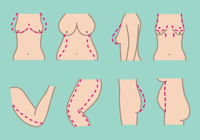 Free Plastic Surgery Icons vector