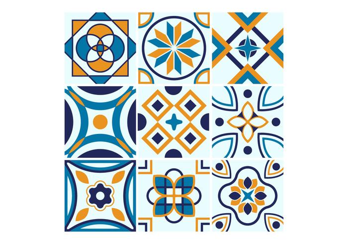 Free Portuguese Tile Vectors Free Portuguese Tile Vectors