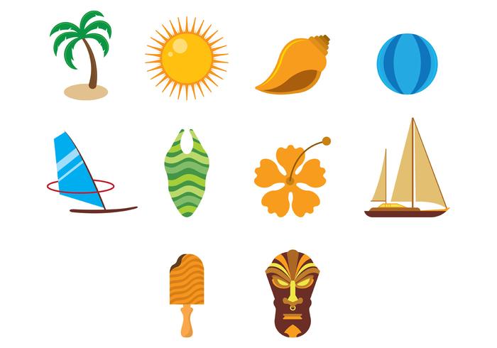 Hawaii Vector Iconos