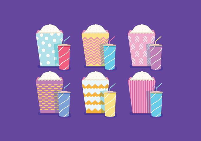 Popcorn Box Vector 115356 Vector Art at Vecteezy