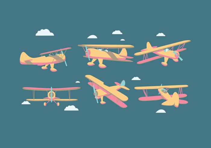 Biplane Vector