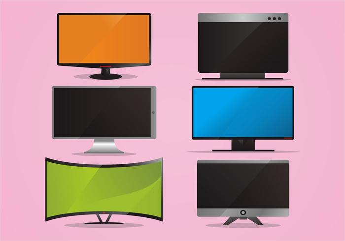 Led Screen Vector Set Led Screen Vector Set
