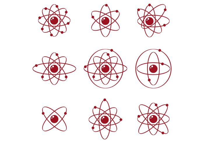 Set Of Atomium Vector