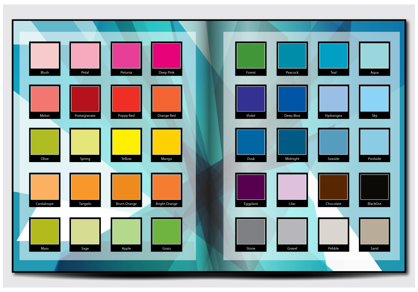 Color Palette Print in a Book - Download Free Vectors ...