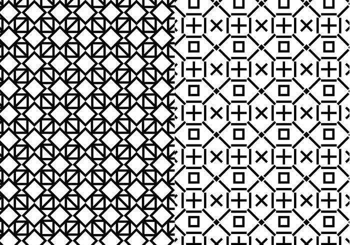 Black White Geometric Pattern vector