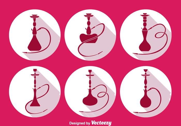 Hookah Icons Vector