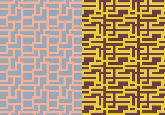 Maze Geometric Pattern vector