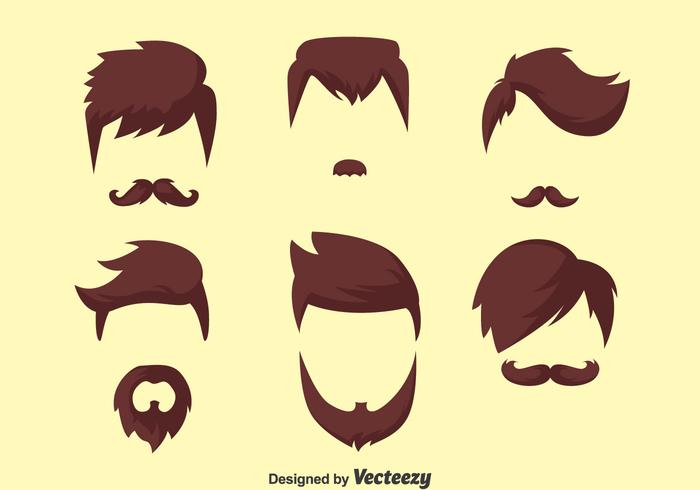 Man Hair Style Collection 115444 Vector Art at Vecteezy