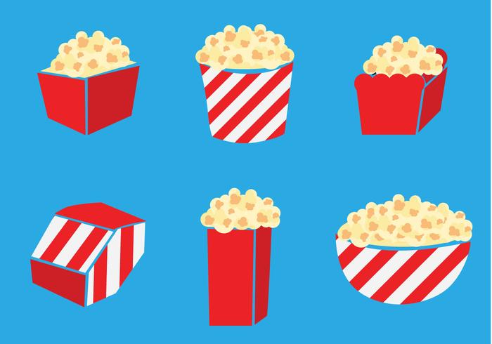 Popcorn Caja Vector