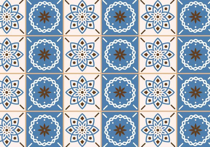 Beige and Blue Tiles vector