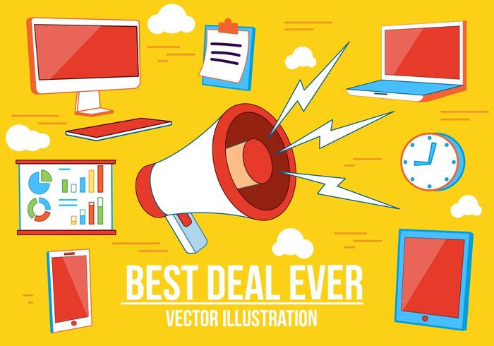 Best Deal Vector  Illustration