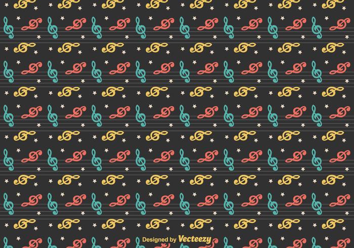 Free Vector Violin Key Pattern Free Vector Violin Key Pattern