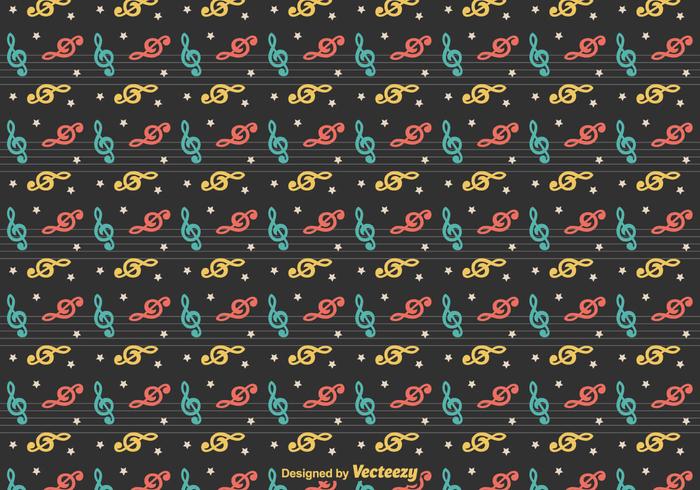 Free Vector Violin Key Pattern